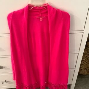 Lilly Pulitzer Hot Pink Tatum Sweater L